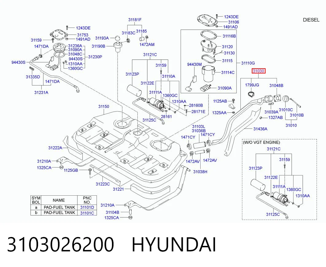 3103026200 Hyundai/Kia