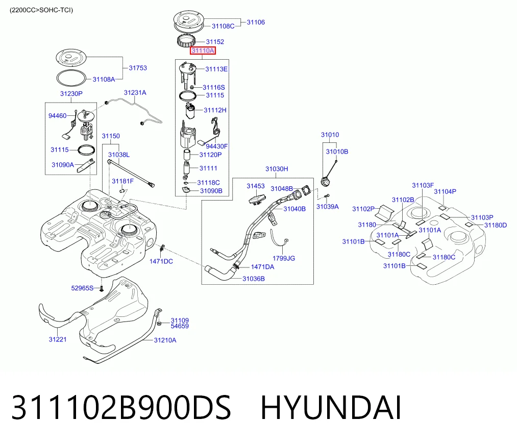 Módulo de bomba de combustível com sensor do nível de combustível Hyundai Tucson preço, a partir de 21,43 USD
