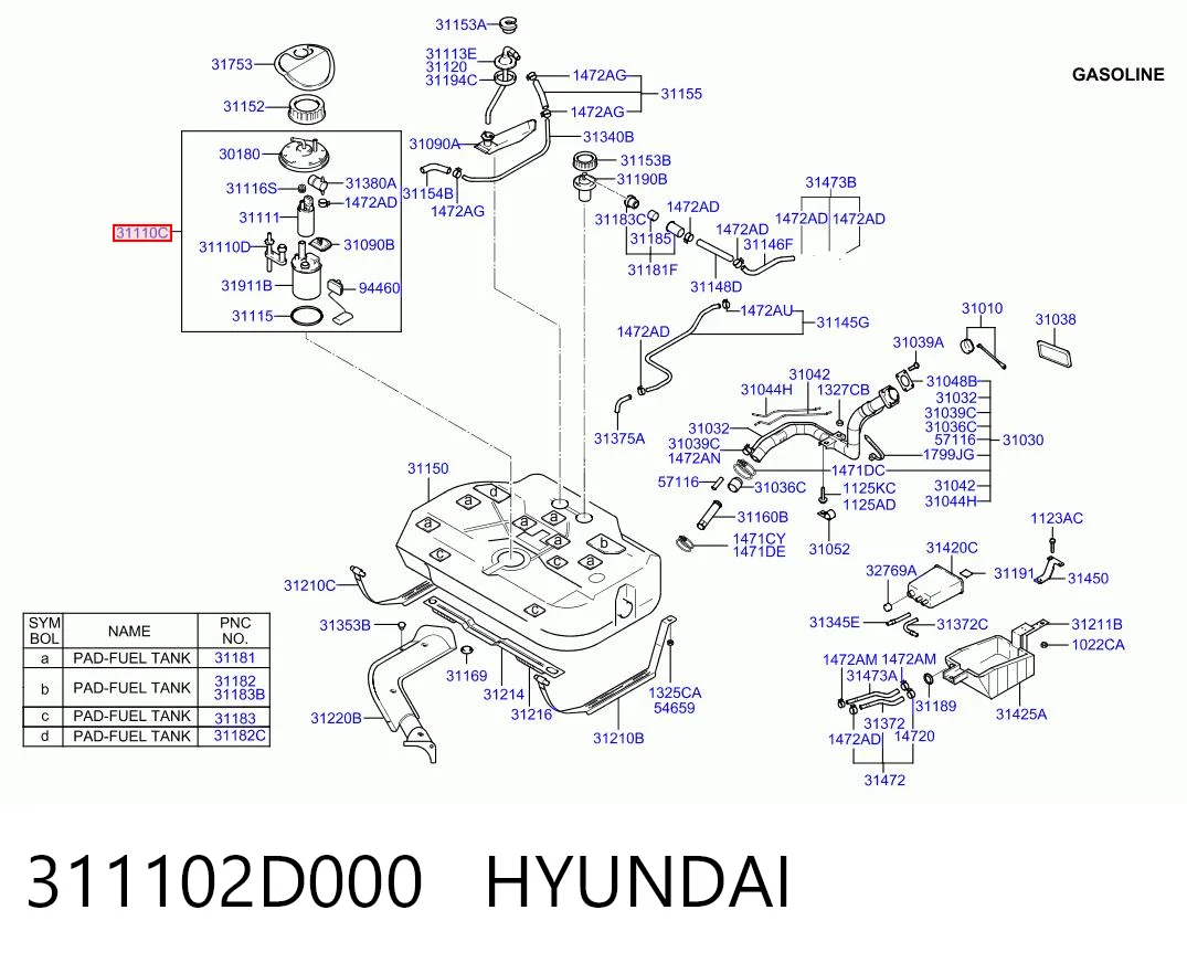 311102D000 Hyundai/Kia