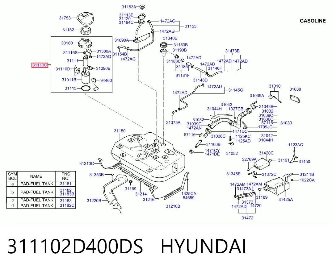 311102D400DS Hyundai/Kia