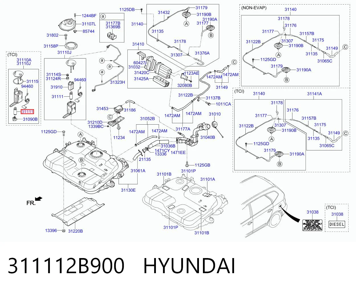 311112B900 Hyundai/Kia