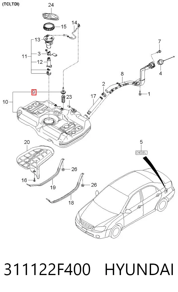 311122F400 Hyundai/Kia