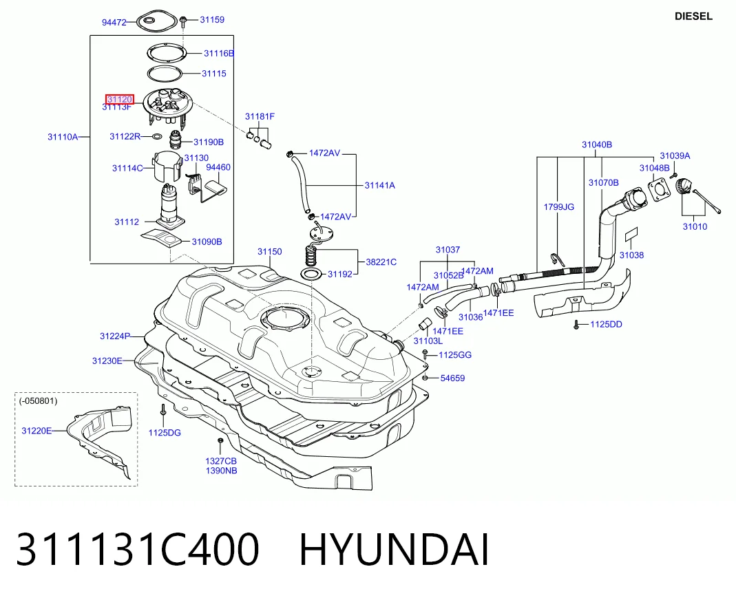 311131C400 Hyundai/Kia