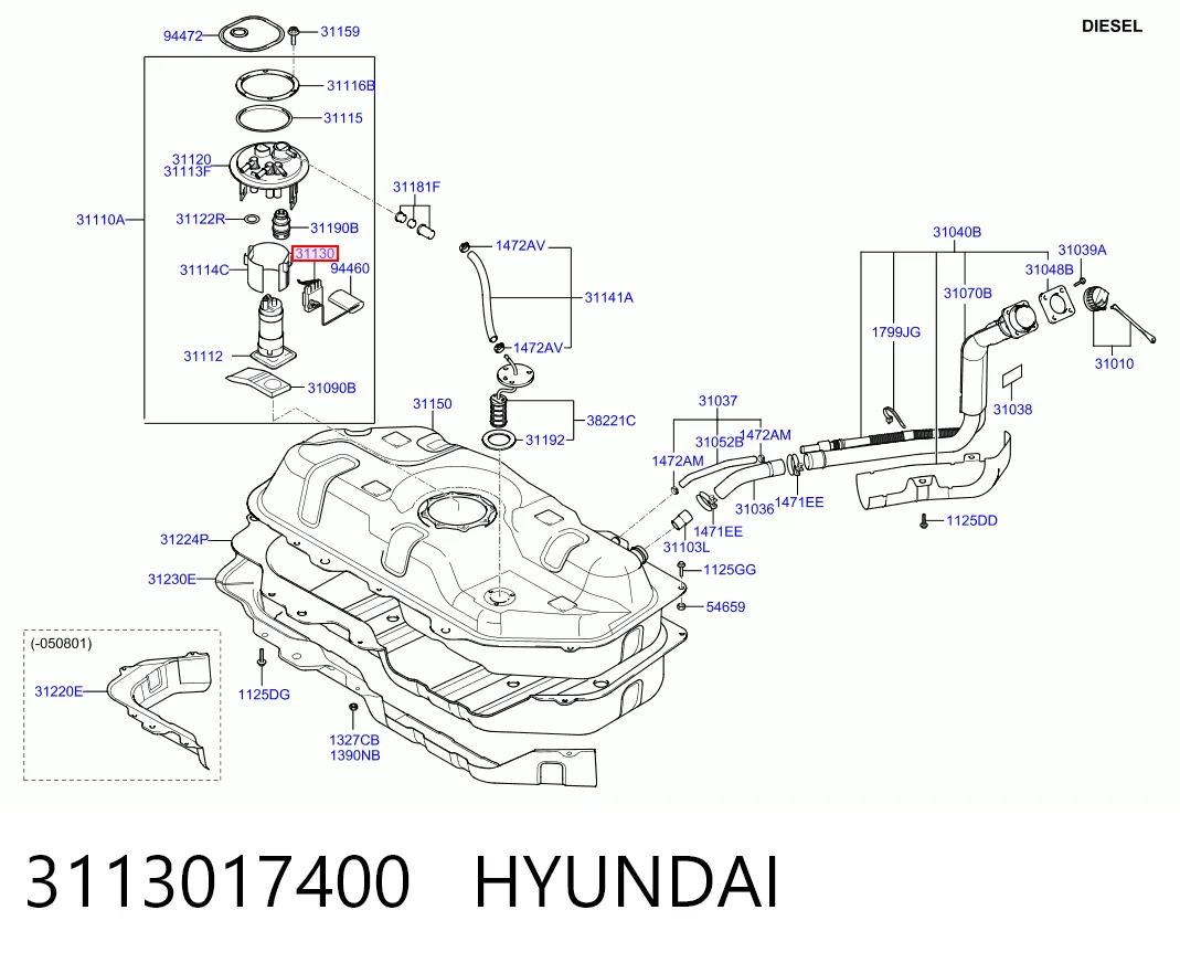 3113017400 Hyundai/Kia