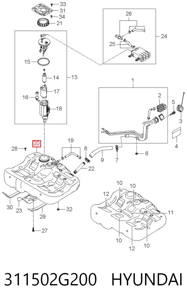 311502G200 Hyundai/Kia