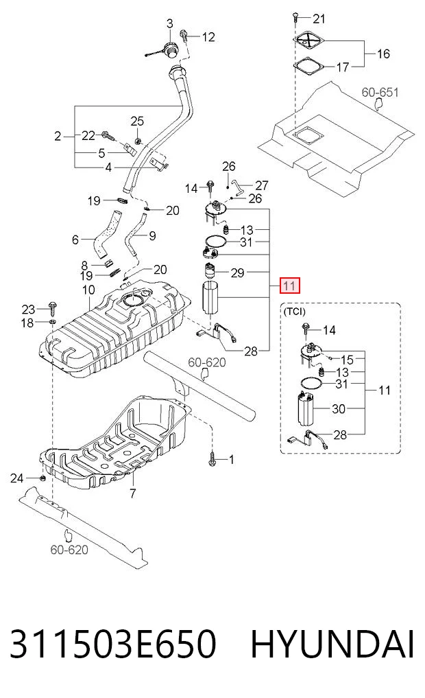311503E650 Hyundai/Kia