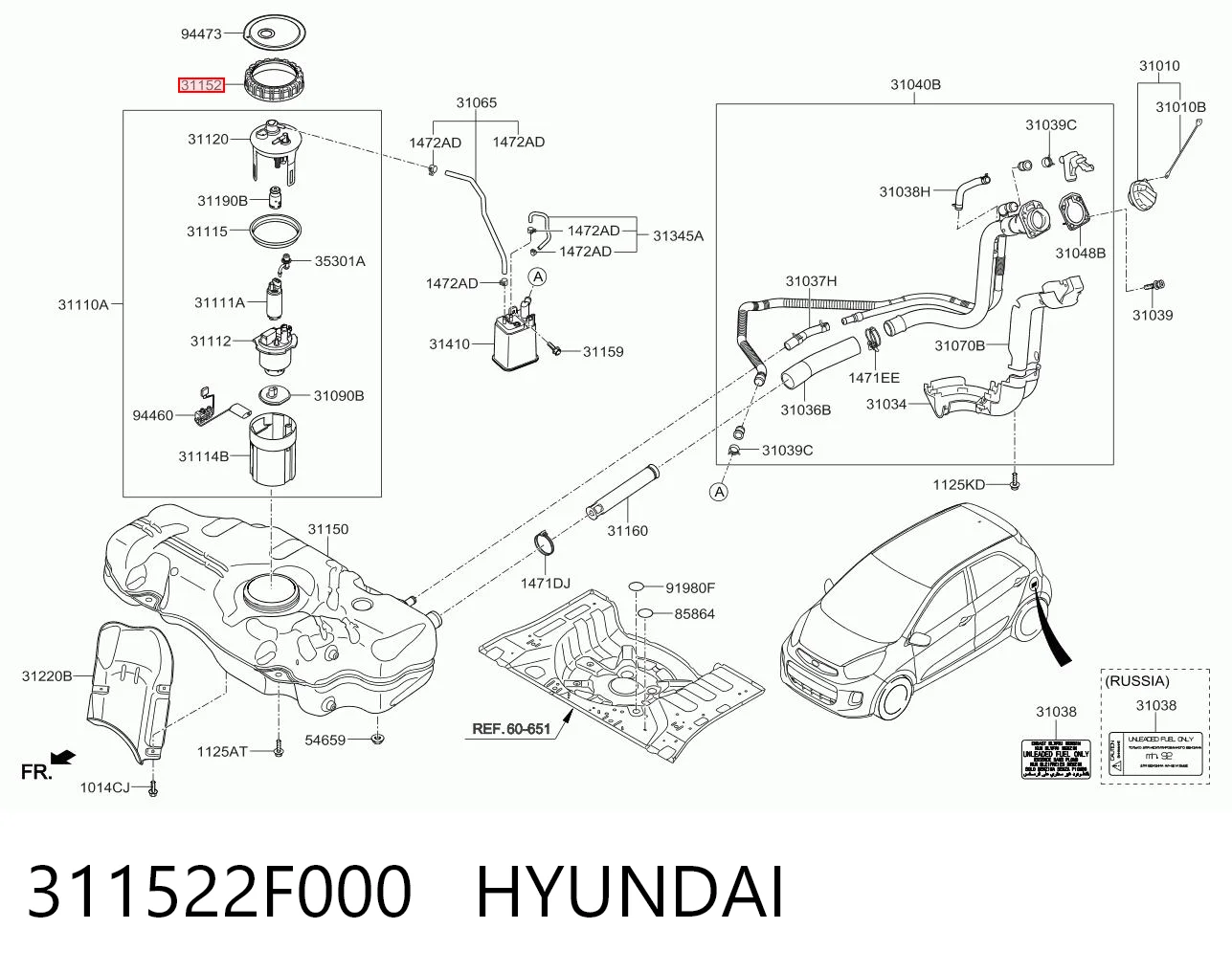 311522F000 Hyundai/Kia