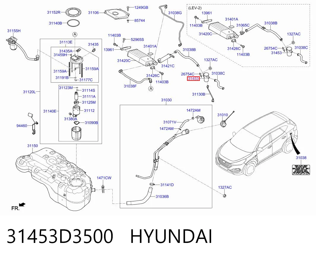 31453D3500 Hyundai/Kia