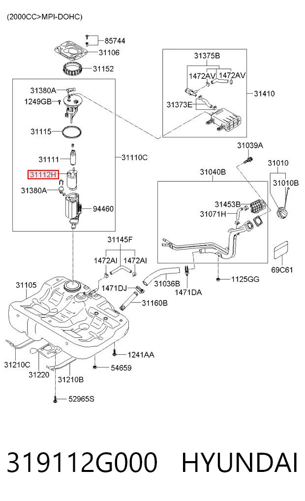 319112G000 Hyundai/Kia
