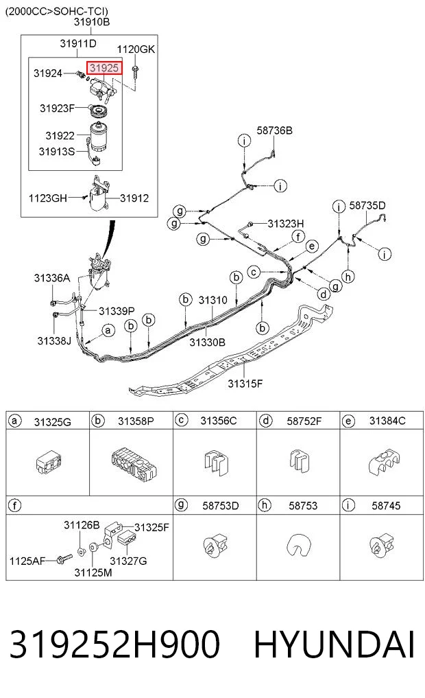 319252H900 Hyundai/Kia