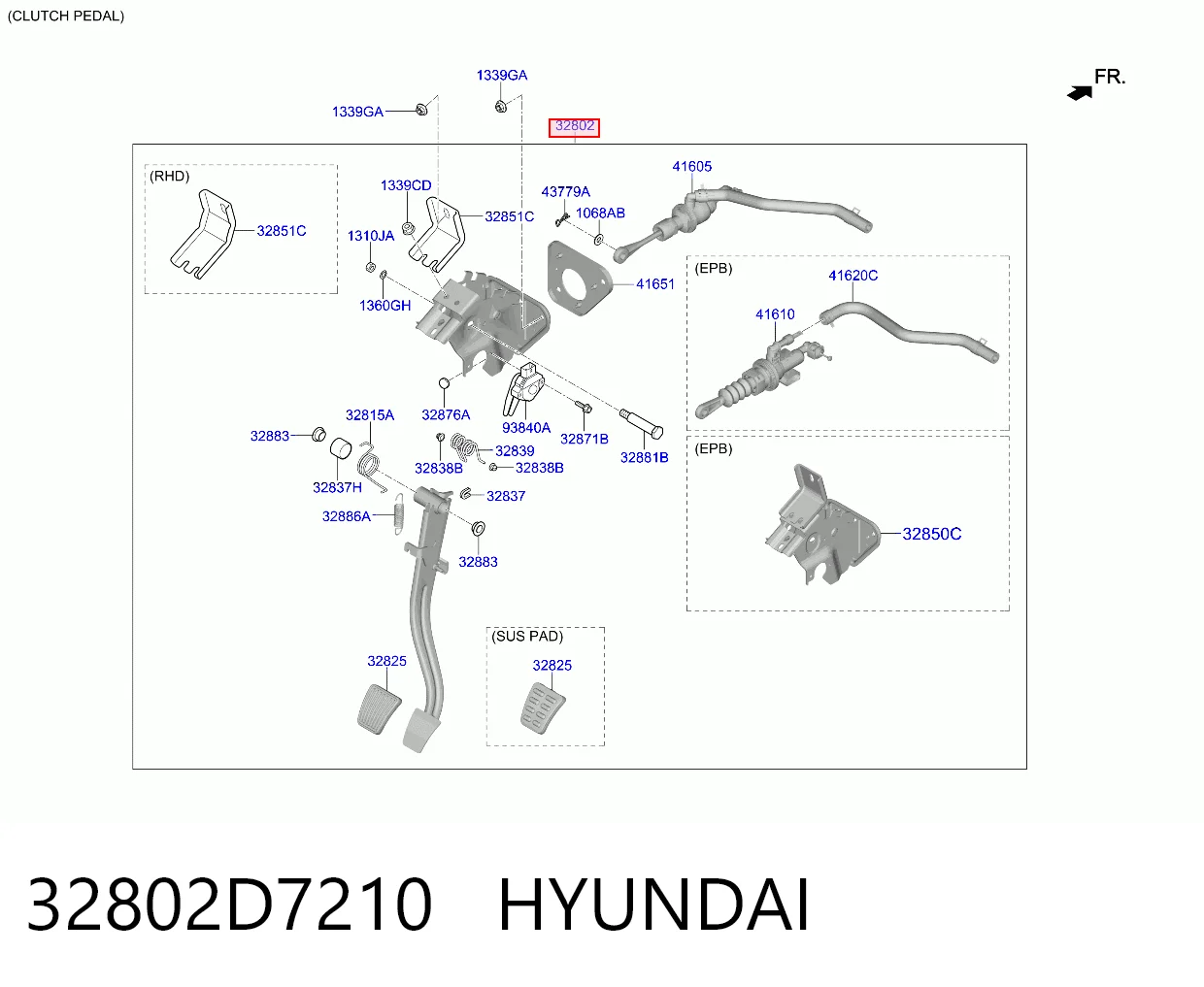 Pedal de embraiagem Hyundai Tucson III TL ao melhor preço