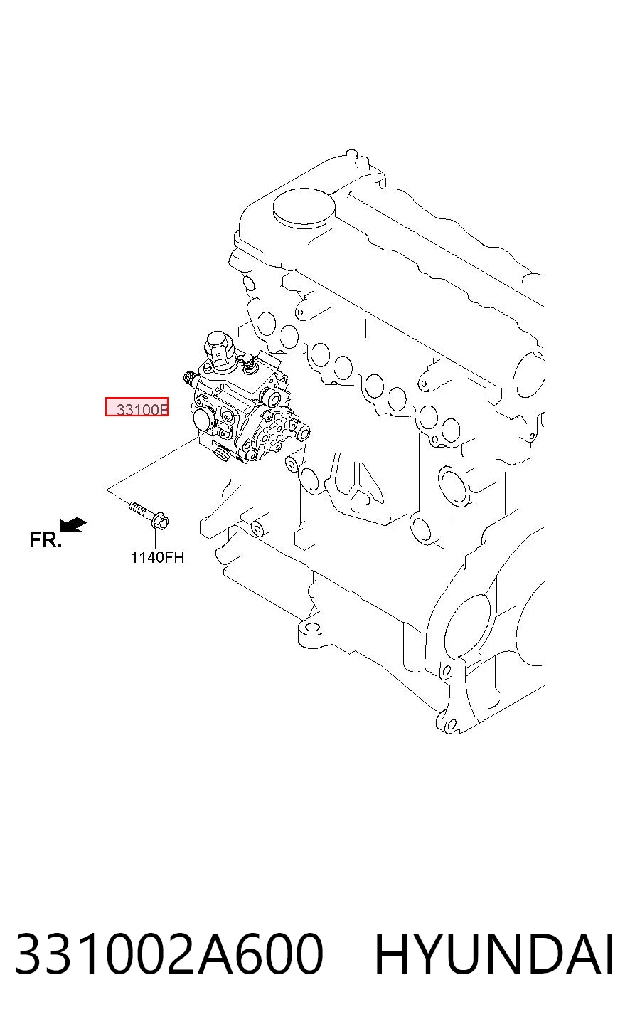  Bomba de combustível de pressão alta KIA Rio III sedan (UB) (2010 - 2017) III