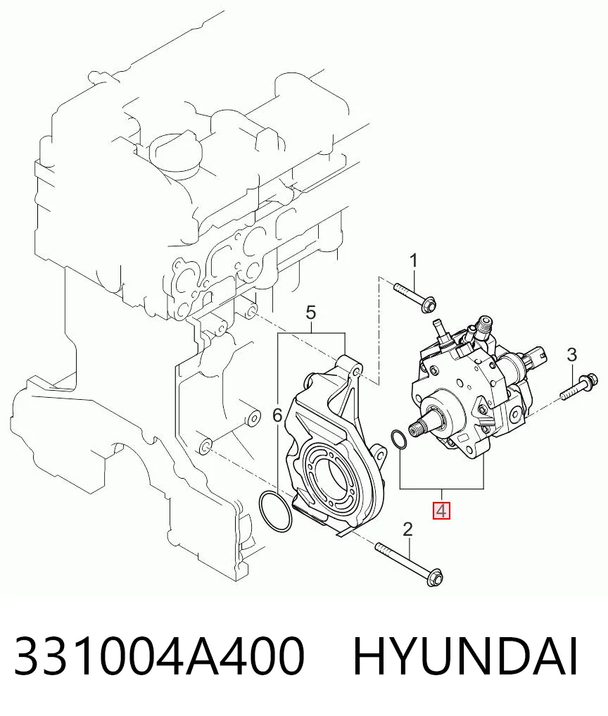 331004A400 Hyundai/Kia Bomba de combustível de pressão alta