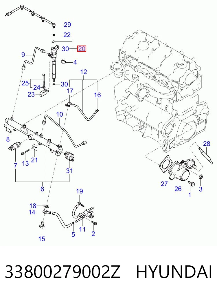 Compre Injetor de injeção de combustível KIA Sportage 2