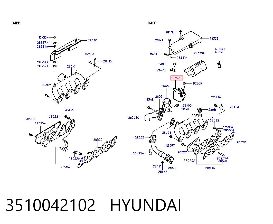Sensor de posição da válvula de borboleta (potenciômetro) Hyundai Galloper JK ao melhor preço