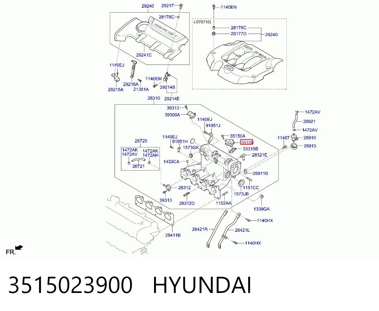 Válvula (regulador) de marcha a vácuo para Hyundai I30  FD