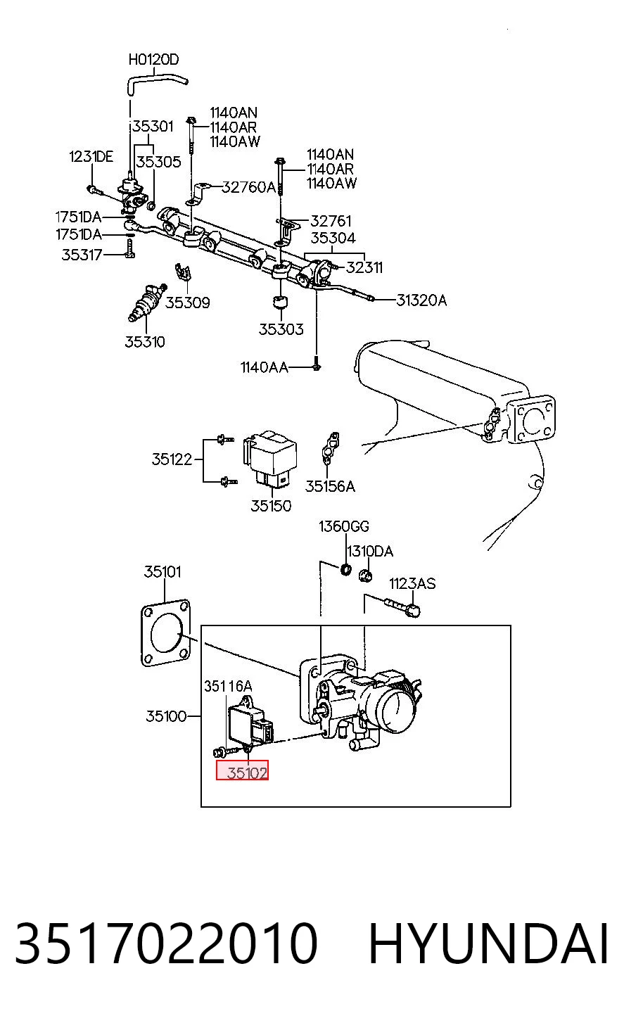 3517022010 Hyundai/Kia