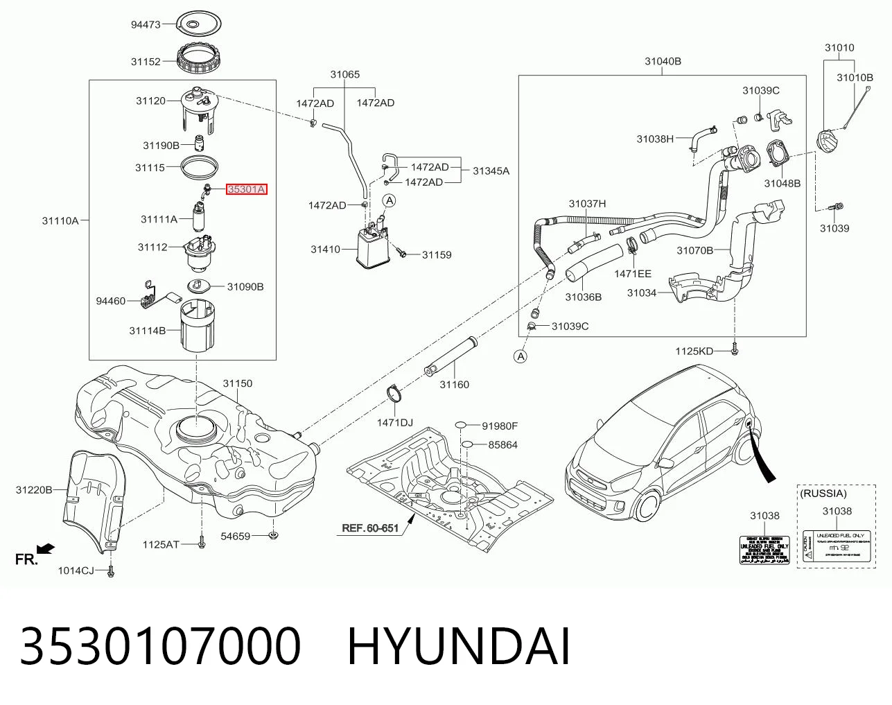 3530107000 Hyundai/Kia 