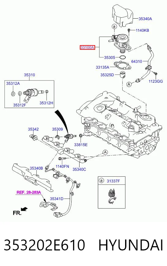 Bomba de combustível de pressão alta para Hyundai Sonata VII LF