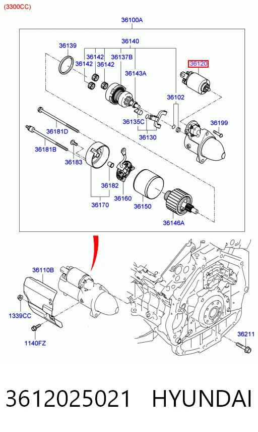3612025021 Hyundai/Kia