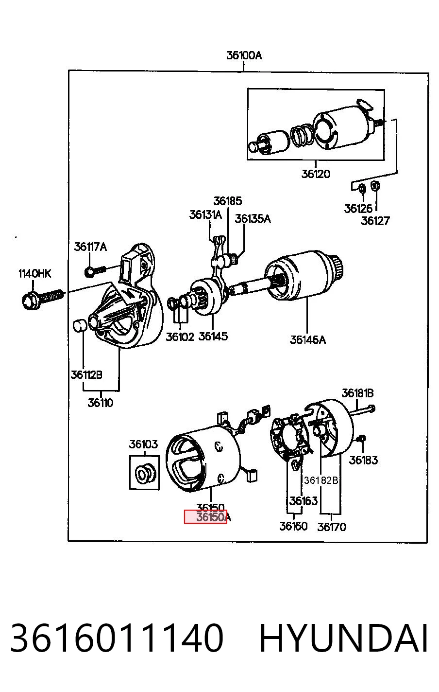 3616011140 Hyundai/Kia