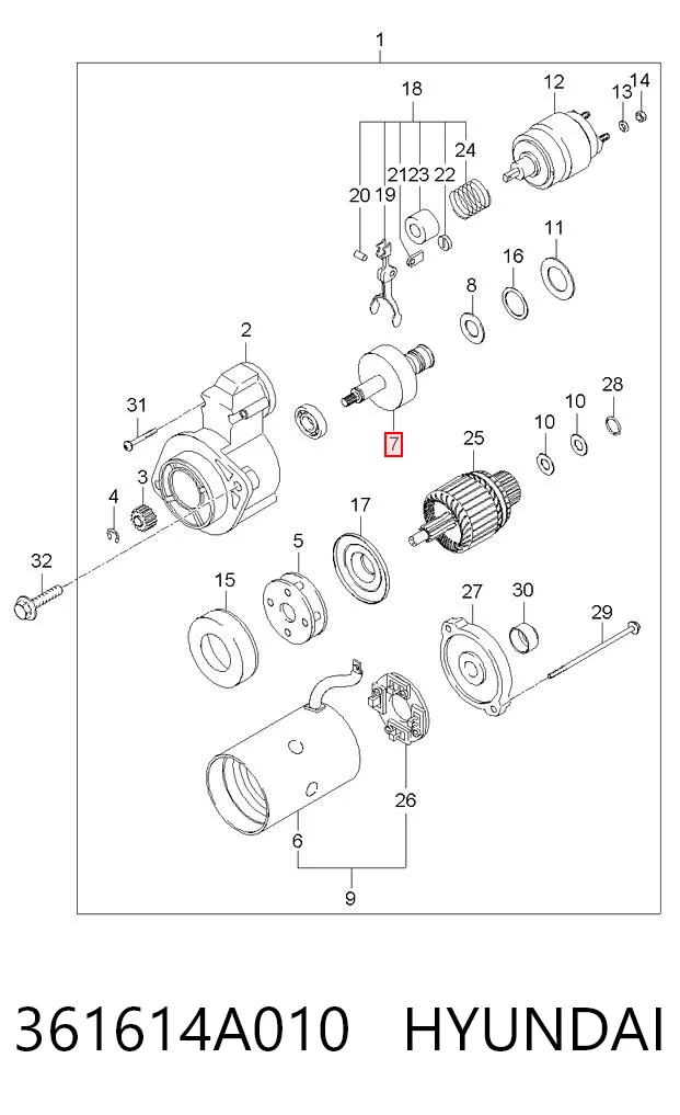 361614A010 Hyundai/Kia