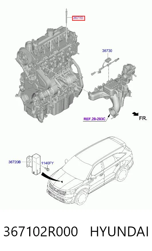 Vela de incandescência KIA Sorento IV MQ4, MQ4A
