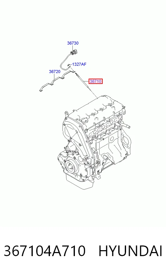 367104A710 Hyundai/Kia Vela de incandescência