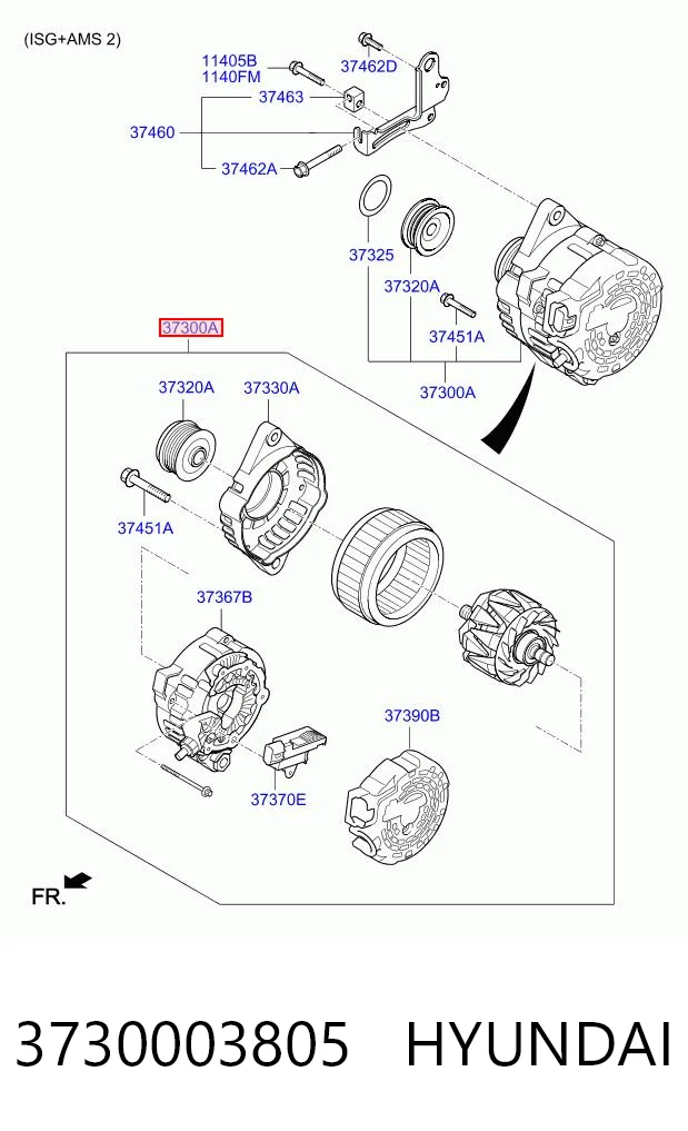 3730003805 Hyundai/Kia Gerador