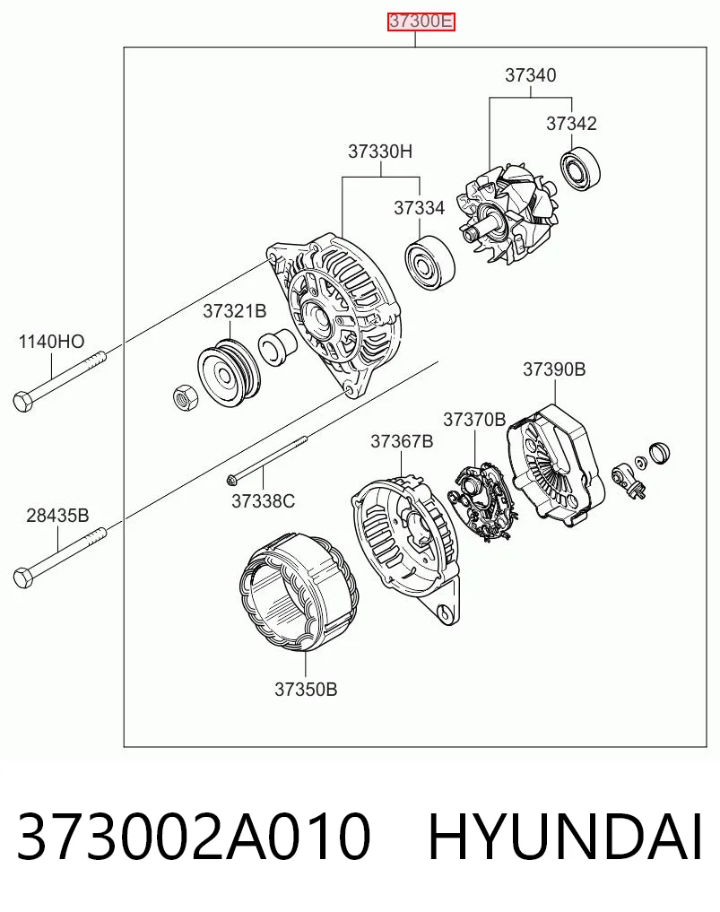 373002A010 Hyundai/Kia Gerador