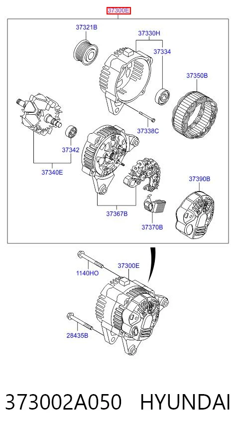 373002A050 Hyundai/Kia Gerador