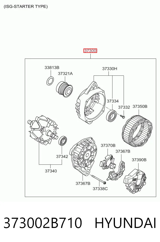 373002B710 Hyundai/Kia Gerador