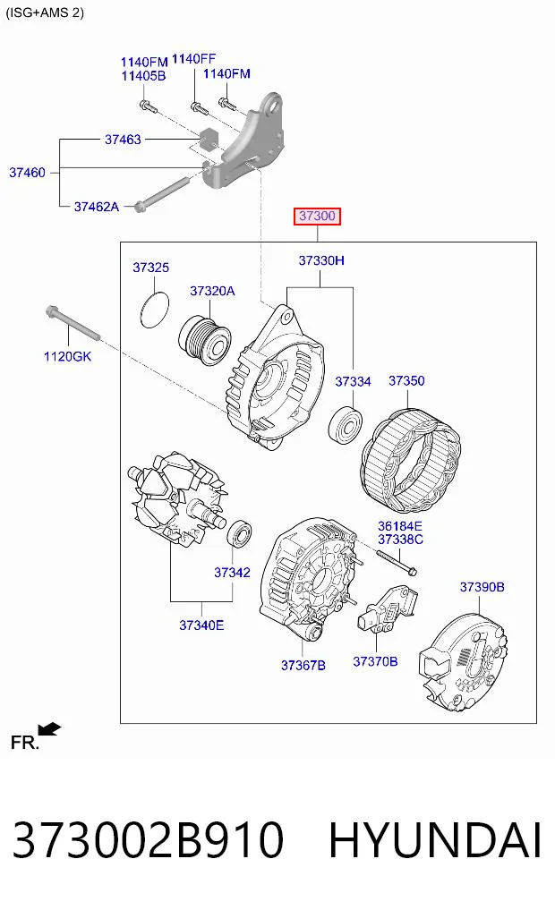 373002B910 Hyundai/Kia Gerador