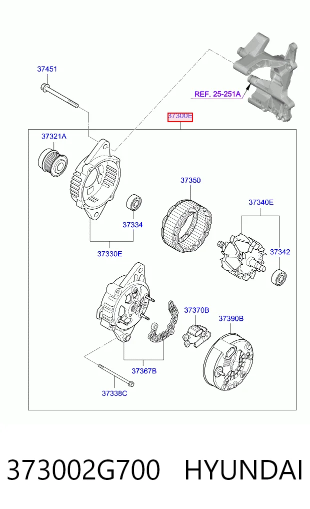 373002G700 Hyundai/Kia Gerador