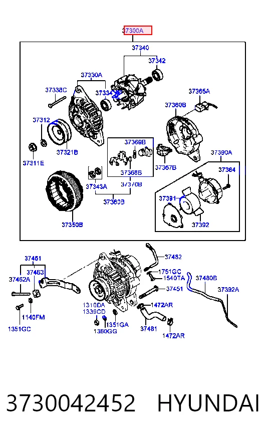 3730042452 Hyundai/Kia Gerador