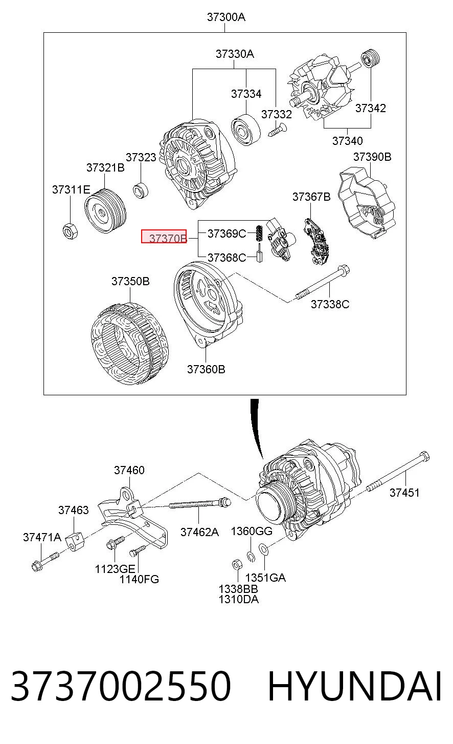 Relê-regulador do gerador (relê de carregamento) KIA Picanto  BA ao melhor preço