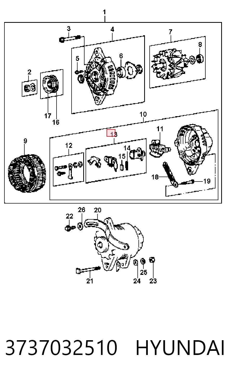 3737032510 Hyundai/Kia