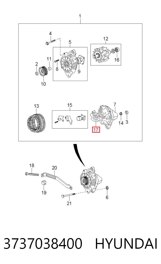 3737038400 Hyundai/Kia