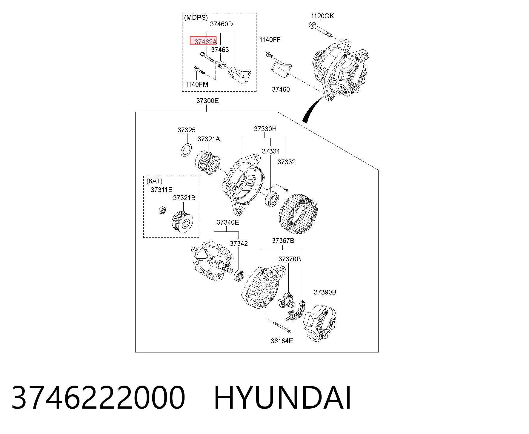 3746222000 Hyundai/Kia 