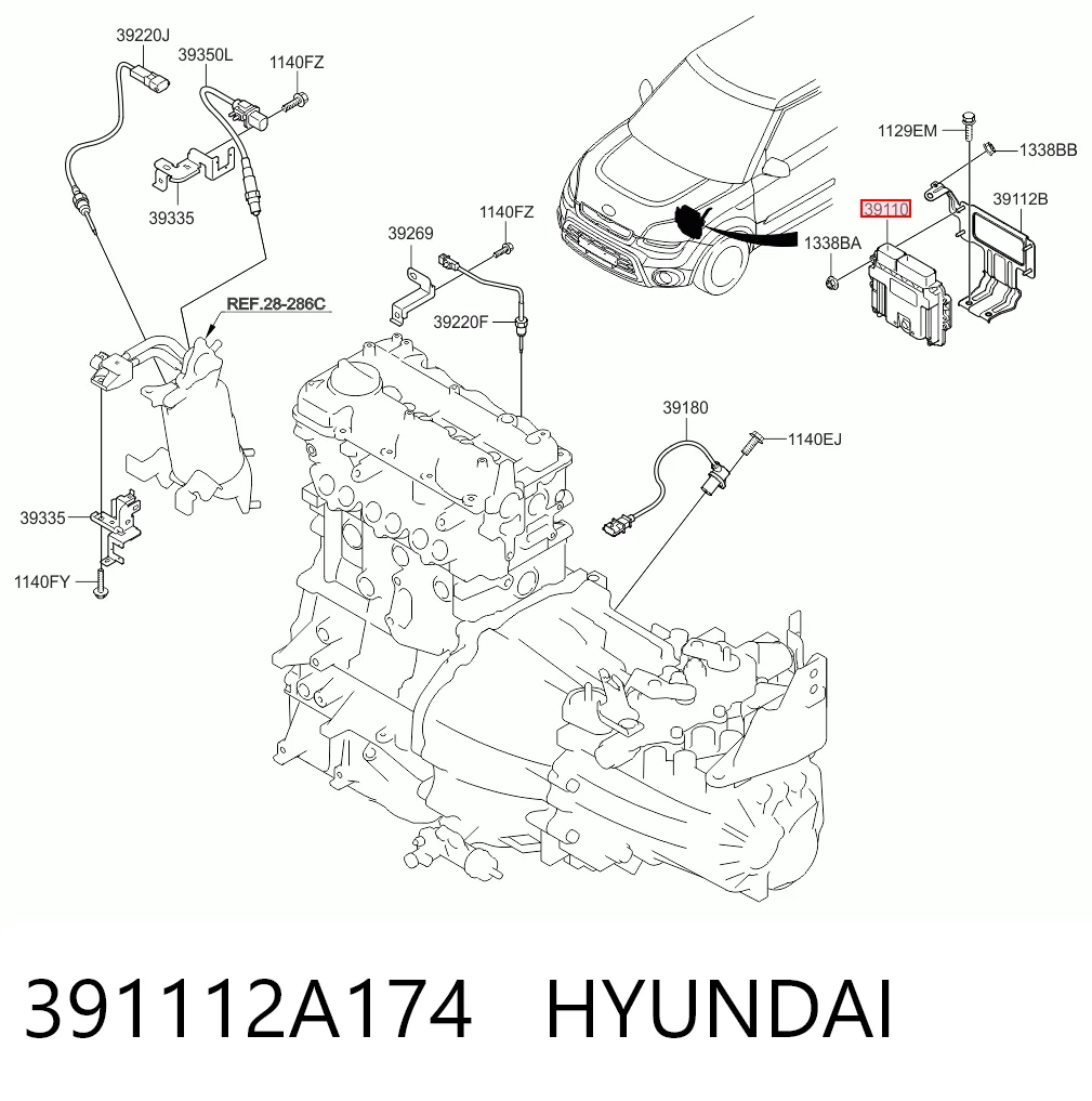 Módulo de direção (Centralina eletrônica) de motor para KIA Soul AM