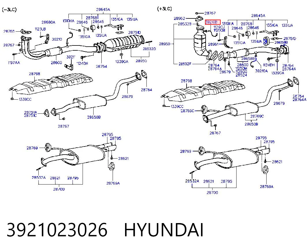Compre Sonda lambda, sensor de oxigênio Hyundai Coupe 1