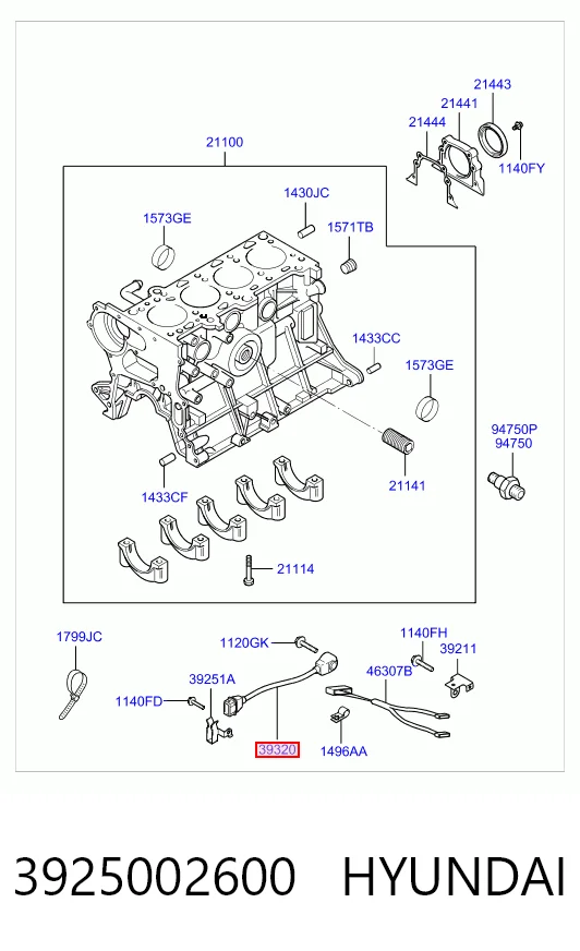 Sensor de detonação Hyundai Atos MX ao melhor preço