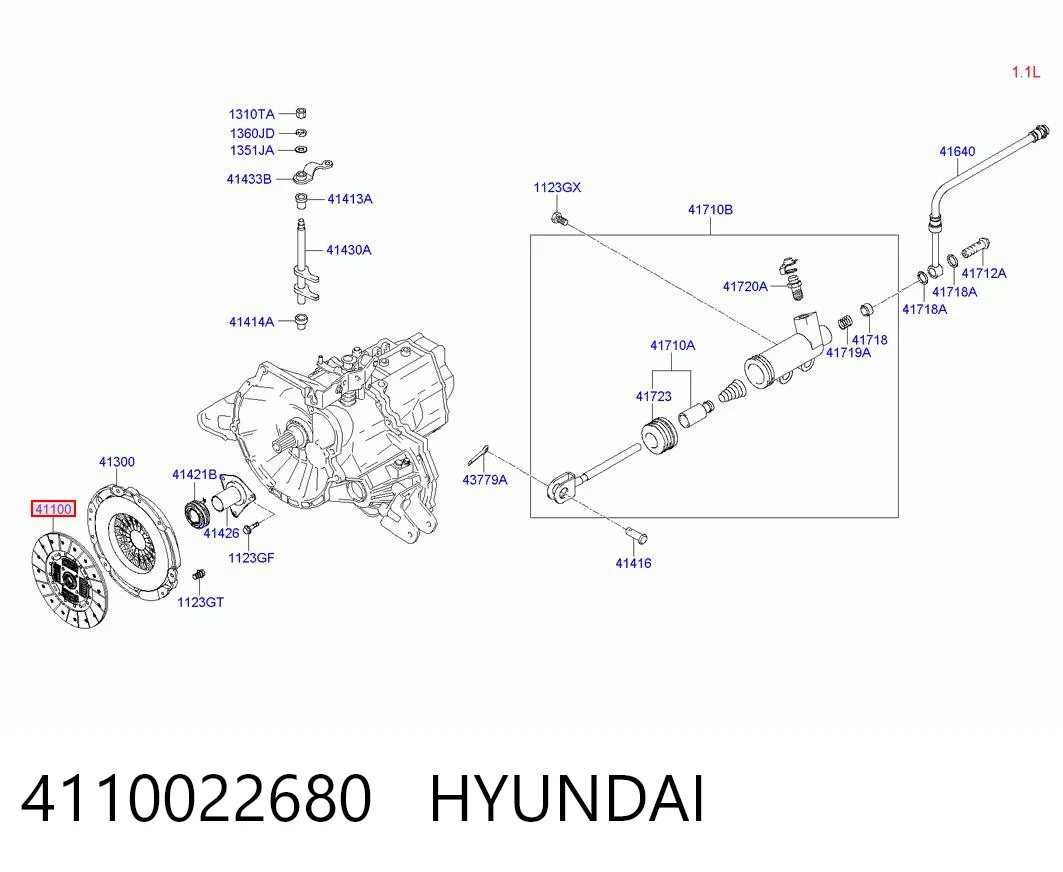 4110022680 Hyundai/Kia