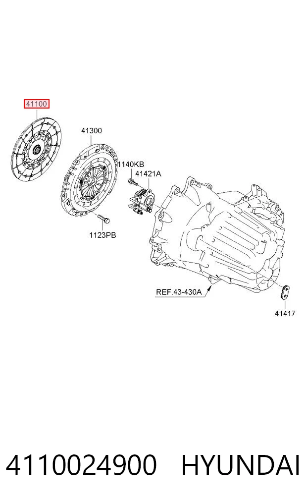 Disco de embraiagem para Hyundai Santa Fe CM