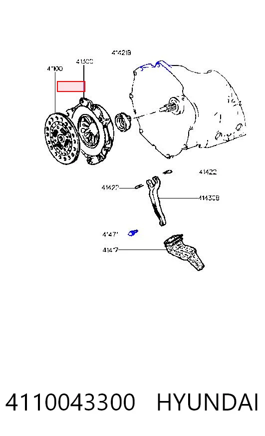 Disco de embraiagem para Hyundai Galloper JK