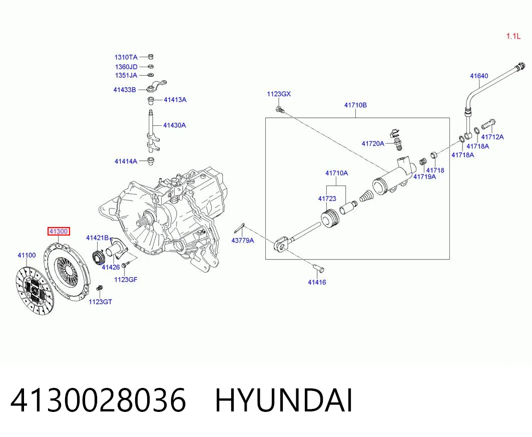 Cesta de embraiagem Hyundai Accent II LC