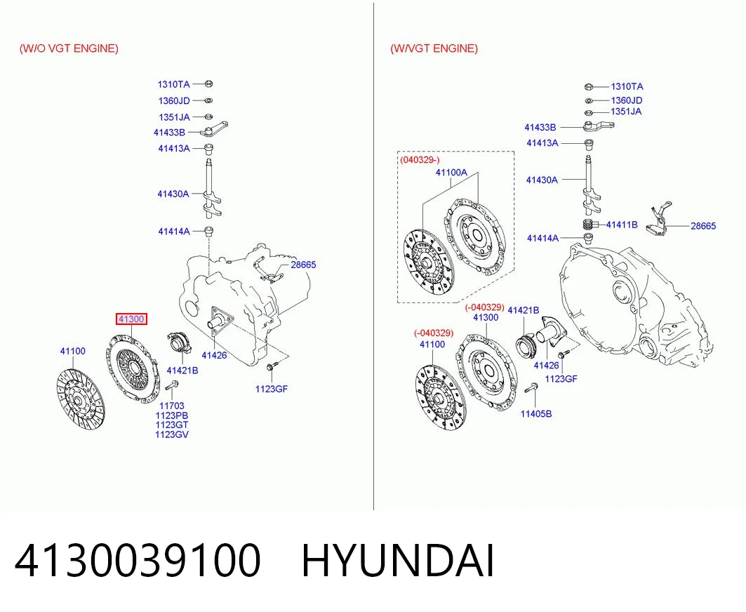  Cesta de embraiagem Hyundai Sonata IV sedan (EU4) (2001 - 2005) IV