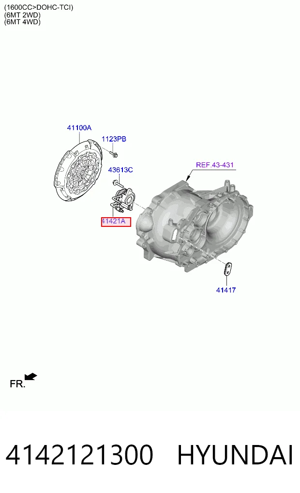 Rolamento de liberação de embraiagem para Mitsubishi Lancer C1V, C3V