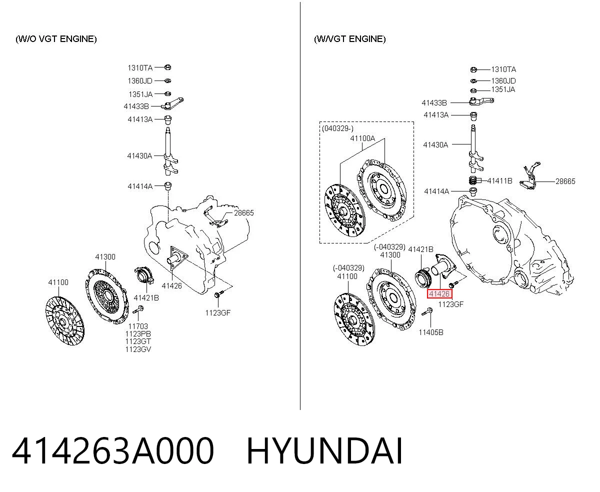 414263A000 Hyundai/Kia