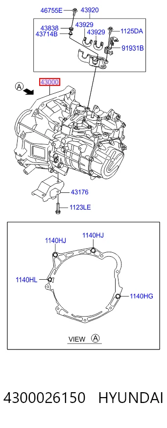 Caixa de Mudança montada (caixa mecânica de velocidades) Hyundai I40  VF ao melhor preço